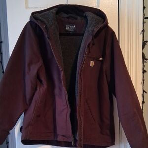 Carhartt Blackberry Sherpa Lined Hooded Jacket